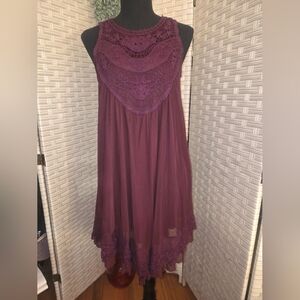 Altar'd State Burgundy Lace Mini Dress XL
